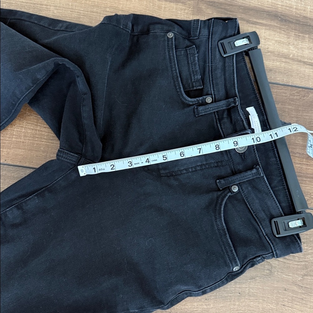 LC Lauren Conrad High Rise Cropped Kick Flare Black Wash Flare Jeans - Picture 7 of 8